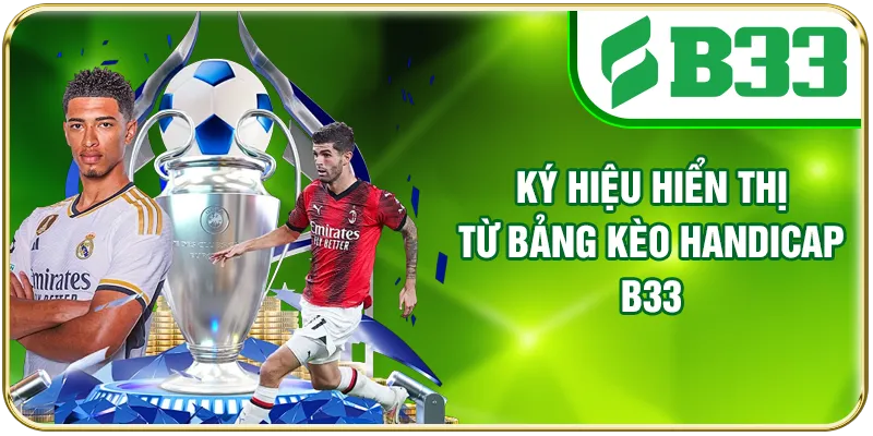 Ký hiệu hiển thị từ bảng kèo Handicap B33